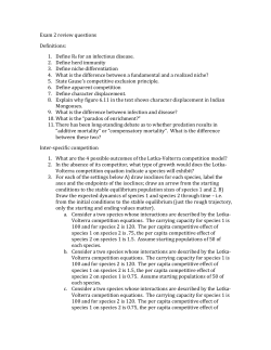 Exam 2 sample questions