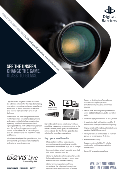 see the unseen. change the game. glass-to-glass.