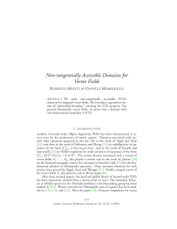 Non-tangentially accessible domains for vector fields