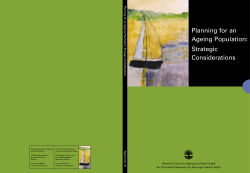Planning for an Ageing Population - National Council on Ageing and