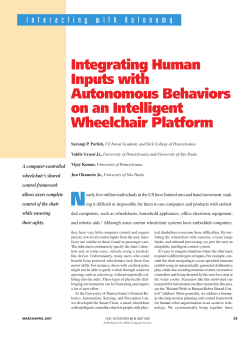 Integrating Human Inputs with Autonomous Behaviors - ISI