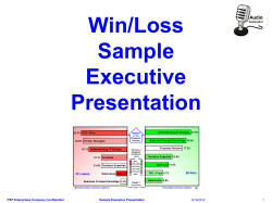 Executive Win/Loss Presentation