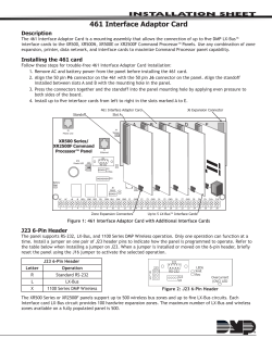 461 Interface Adaptor Card