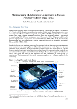 Manufacturing of Automotive Components in Mexico