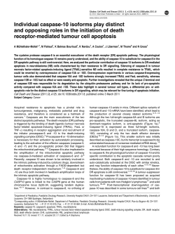 Individual caspase-10 isoforms play distinct and opposing