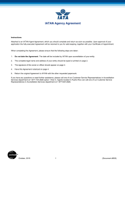 IATAN Agency Agreement