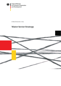 Strategies 152 - Water Sector Strategy