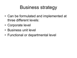 Business Strategy