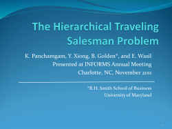The Hierarchical Traveling Salesman Problem