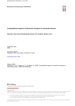 Computational aspects of electronic transport in