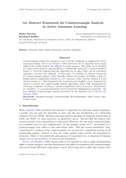 An Abstract Framework for Counterexample Analysis in Active