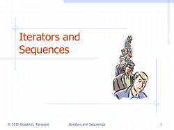 Iterators