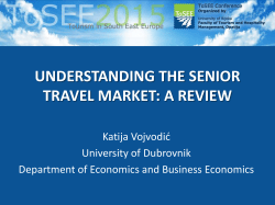 understanding the senior travel market: a review