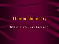 Thermochem Notes Set-1 (Enthalpy