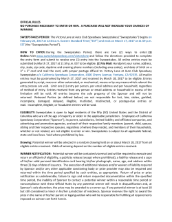 official rules no purchase necessary to enter or win. a purchase will