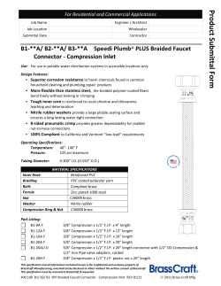 400.100 B1/ B2/ B3 SPP Braided Faucet