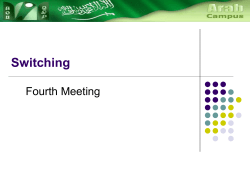 Three Stage Switching Example