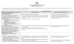 DRAFT First 5 SRI Semi-Annual Progress Report Matrix