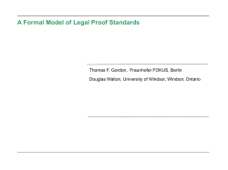 A Formal Model of Legal Proof Standards