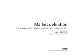 Market definition