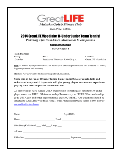 2010 Sioux Empire Fitness Junior Team Tennis Program