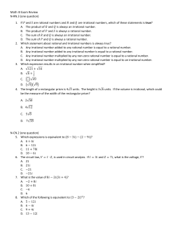 Exam Review Packet - Public Schools of Robeson County