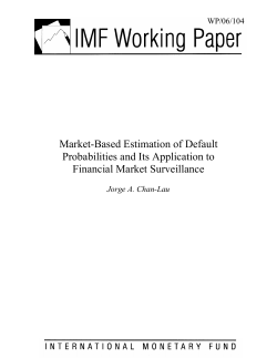 Market-Based Estimation of Default Probabilities and Its