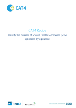 CAT4 Recipe - Train IT Medical