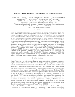 Compact Deep Invariant Descriptors for Video Retrieval