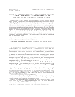 STABLE SET-VALUED INTEGRATION OF NONLINEAR