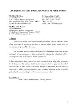 Comprehensive Project Report On micro Insurance