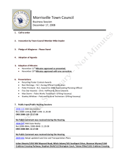 Morrisville Board of Commissioners