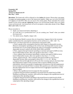 Answers to Homework #5