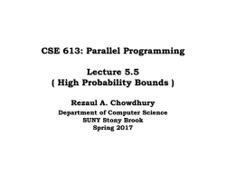 High Probability Bounds