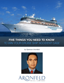 FIVE THINGS YOU NEED TO KNOW TO WIN YOUR CRUISE SHIP