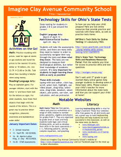 Technology Skills for Ohio`s State Tests