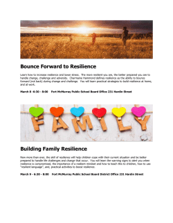 Bounce Forward to Resilience - Fort McMurray Christian School