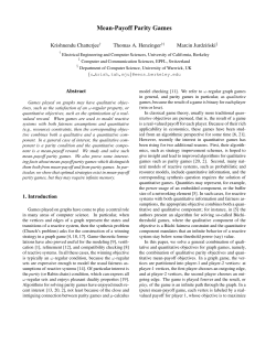 Mean-Payoff Parity Games - Warwick Computer Science