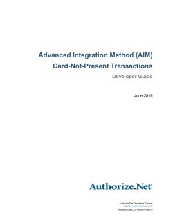 AIM - Authorize.Net