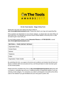 here - On The Tools Awards