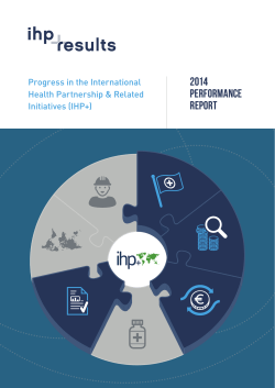 2014 Performance Report - International Health Partnership