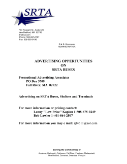 Advertising on SRTA Buses, Terminal, and Shelters