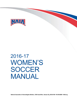 women`s soccer manual