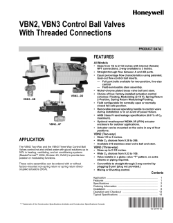 63-2648—02 - VBN2, VBN3 Control Ball Valves With