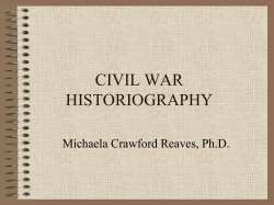 CIVIL WAR HISTORIOGRAPHY