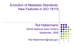 Evolution of Metadata Standards