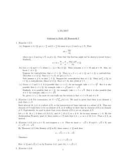 (Exercise 1.4.1) (a) Suppose a, b &isin; Q, so a = and b = qfor some m, p