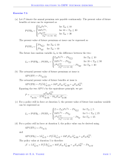 (a) Let P denote the annual premium rate payable