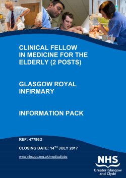 clinical fellow in medicine for the elderly, ref 47796d
