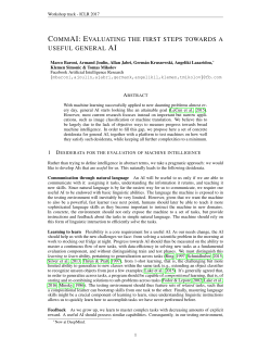 commai: evaluating the first steps towards a useful general ai